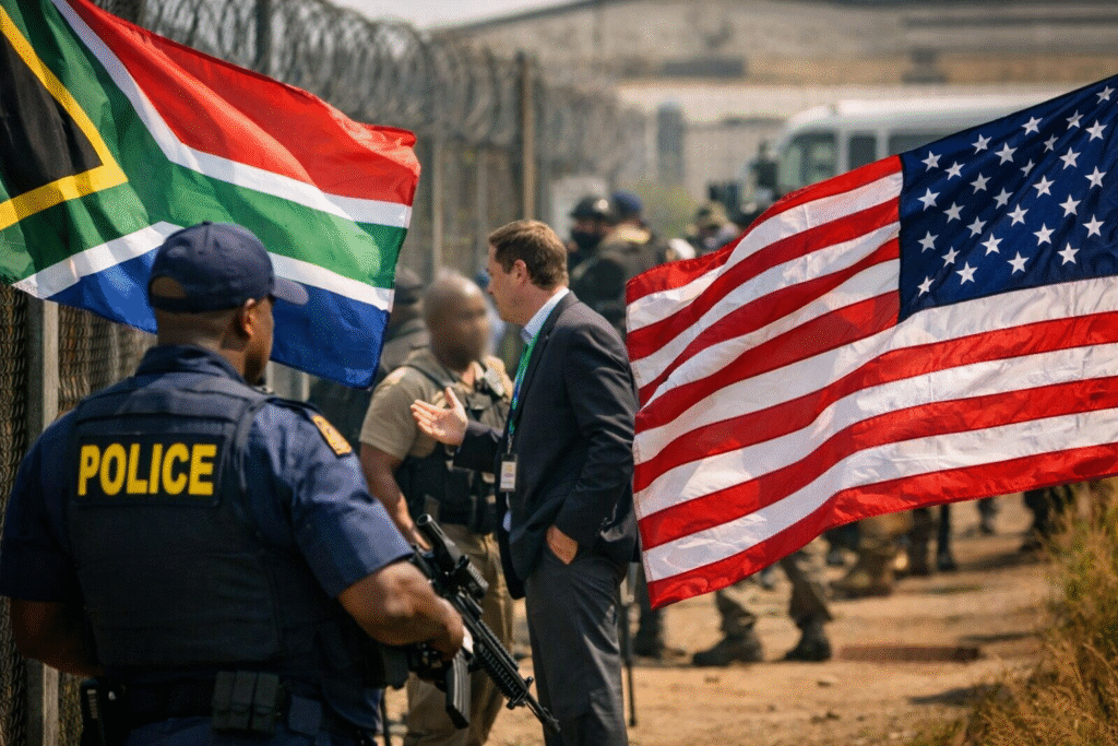 South Africa defiant after US threatens 'consequences' over refugee centre raid