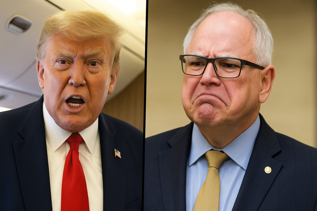 WATCH: President Trump Stands By Tim Walz “Retard” Comments — “There’s Something WRONG With Him!”