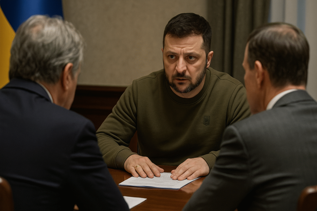 Report- Zelensky Had ‘Difficult’ Discussion With Witkoff and Kushner on Territorial Lines for Potential Peace Deal