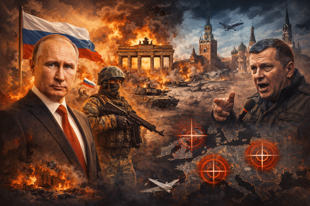 Russia threatens to invade Europe and 'destroy Berlin' as all-out WW3 fears erupt