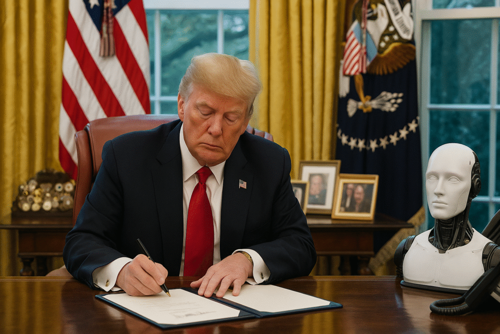 Trump Signs New Executive Order on AI, But Somehow Venezuela Entered the Chat