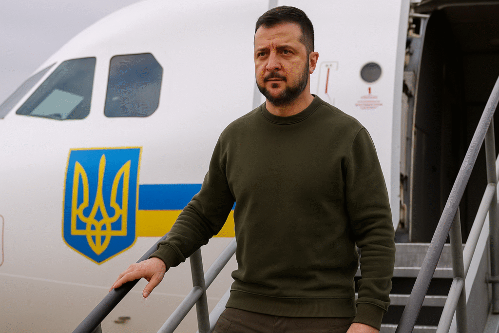 Zelensky Touches Down in London Ahead of Key EU, NATO Meetings