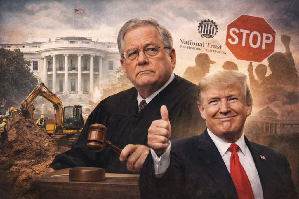 Wonders Will Never Cease — Federal Judge Declines to Block Trump Ballroom Construction