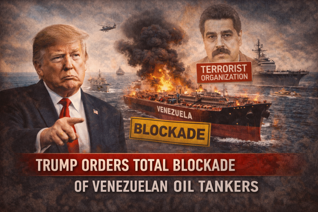 Trump Orders Complete Blockade of Venezuelan Tankers