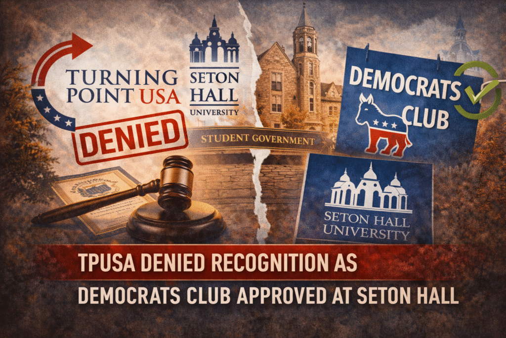 TPUSA Denied, While Democrats Club Approved, at Catholic Seton Hall University