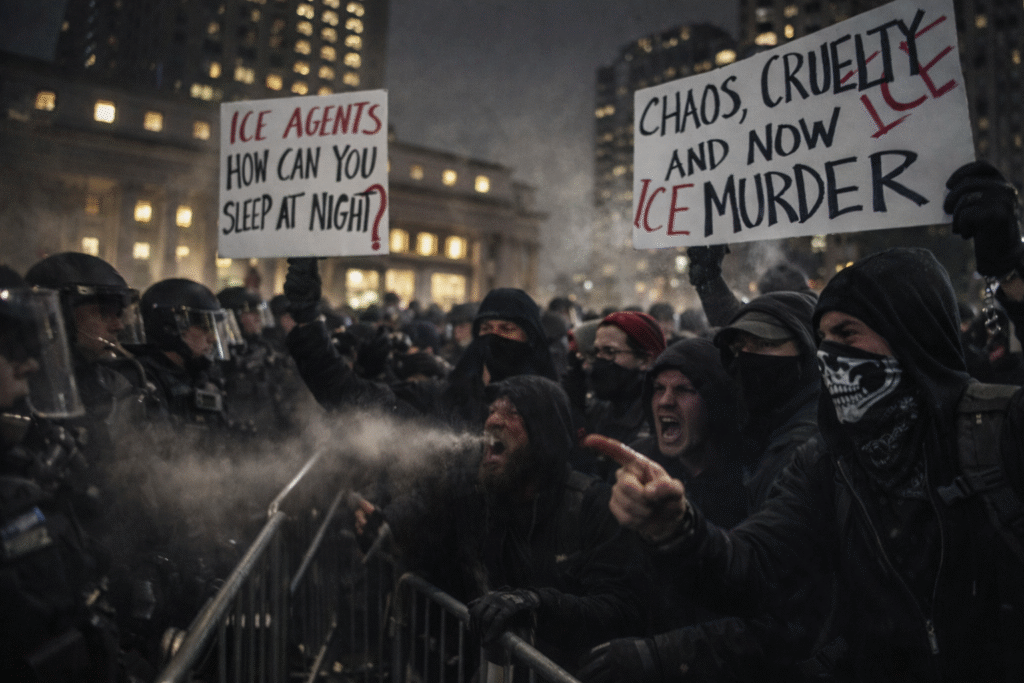 Anti-ICE Agitators Storm Hotels and Overwhelm Police