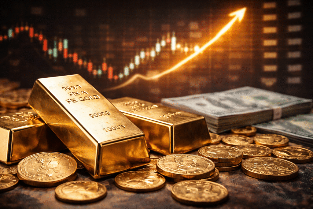 The price of gold has reached a new all-time high.