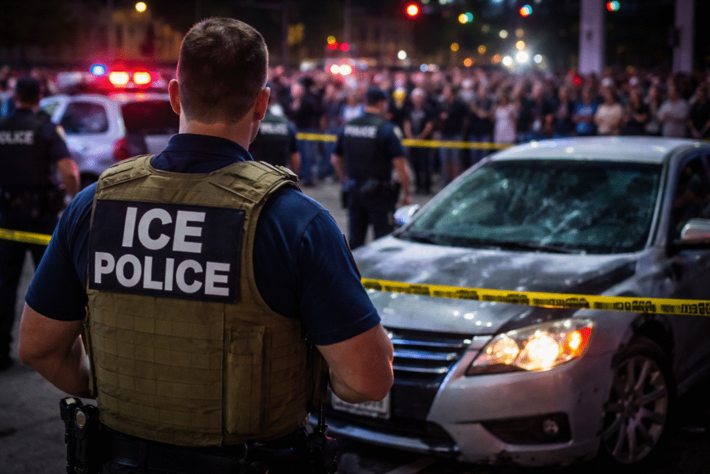 ICE Agent’s Cellphone Footage Clearly Shows Woman Attempted to Run Him Down Before Shooting