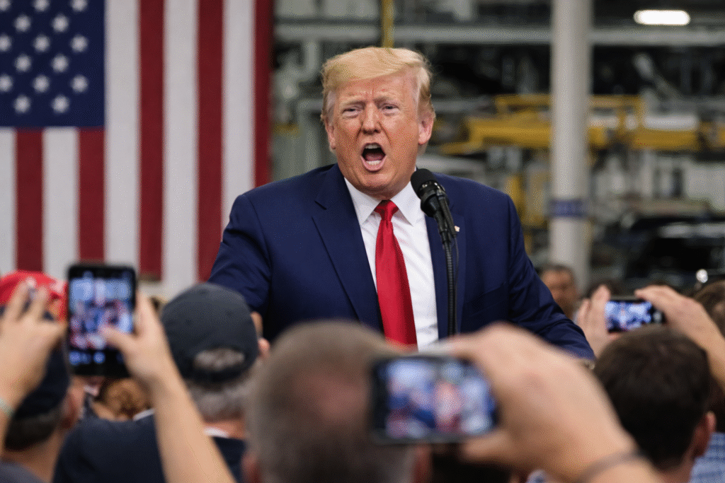 MUST-SEE: Trump Gives Heckler The Middle Finger At Ford Plant