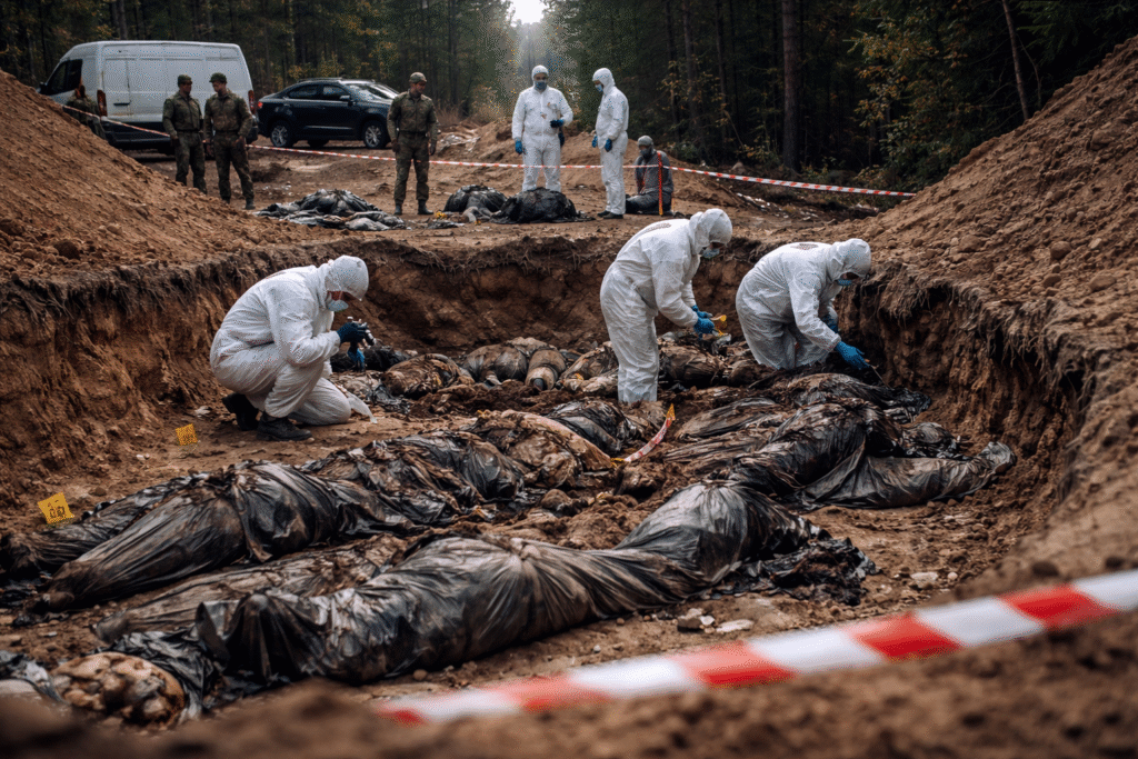 Moscow reports mass graves in region liberated from Ukraine