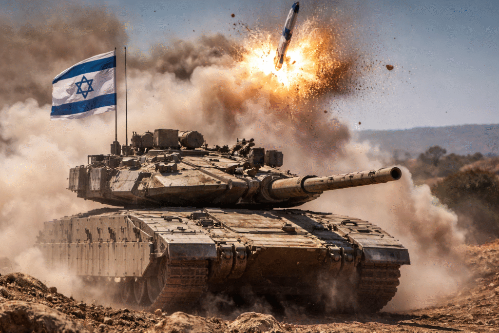 Now the upper hemisphere is also protected: Israel demonstrated the operation of the Iron Fist active protection system.