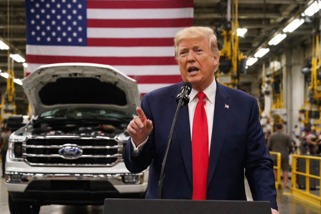 President Trump Delivers Remarks from Ford Truck Plant – “The USMCA Means Nothing to Me”