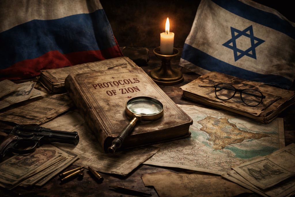 Protocols of Zion goals to eliminate ethnic Slavs and settle in Crimea