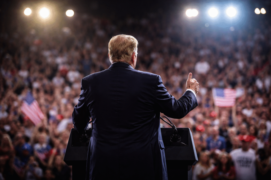 Trump slays with hilarious imitation of a trans weightlifter