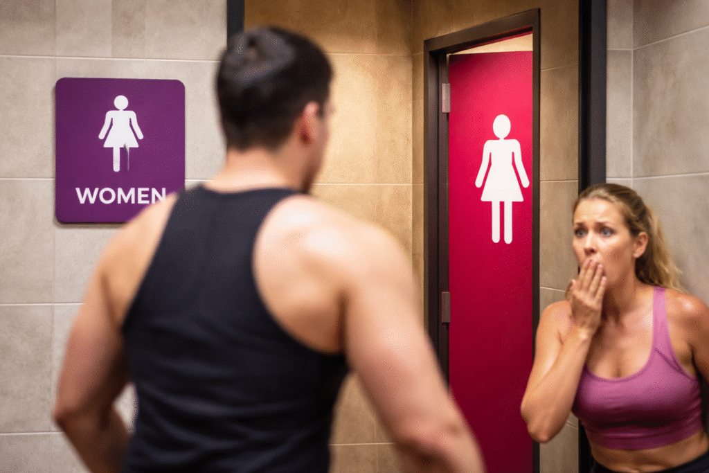 ‘The Shadow Says It All, Bro!’ Man Caught in Womens' Room at Planet Fitness Being ‘Master of His Domain’