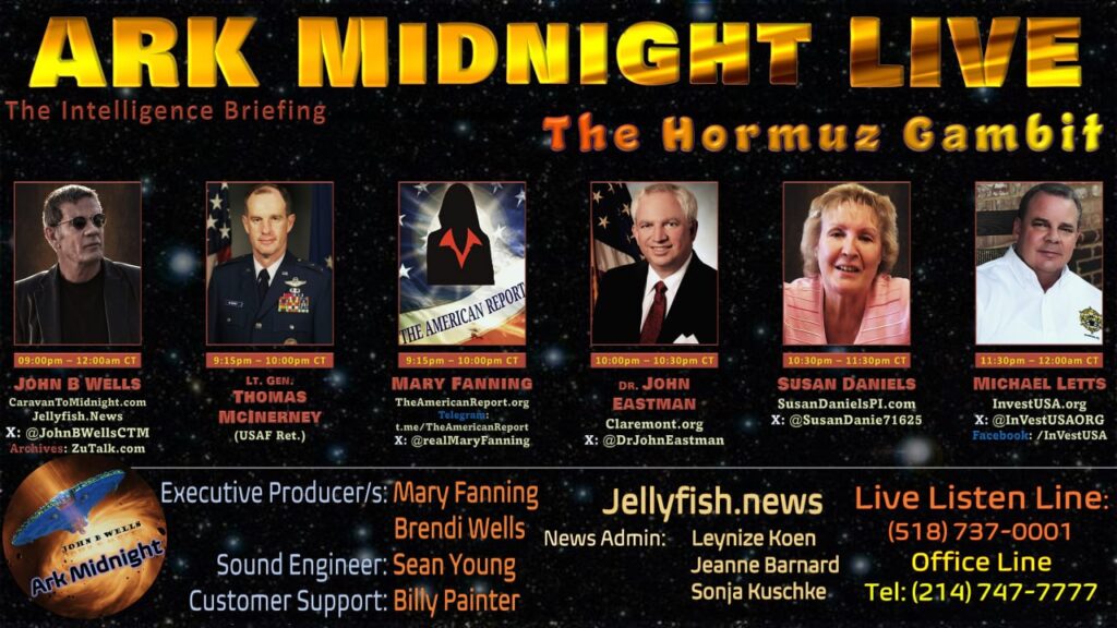 The Intelligence Briefing / The Hormuz Gambit: Ark Midnight Tonight - Ep. 480